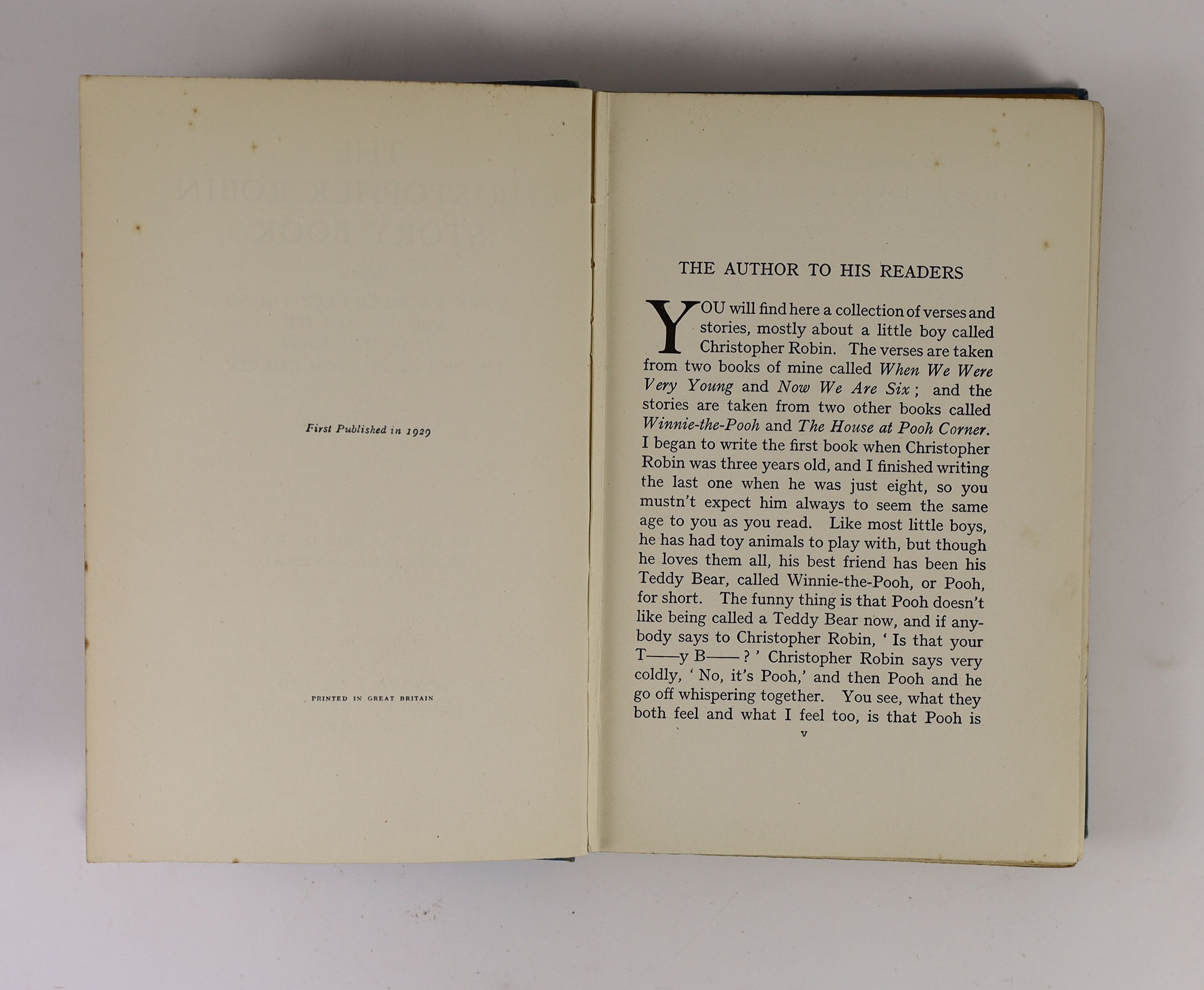 Dr. Marie Stopes interest - Milne. A. A - The Christopher Robin Birthday Book, 1st edition, with two signatures of Dr. Stopes, for the dates 13th October and 15th October [her birthday], formerly in the ownership of her